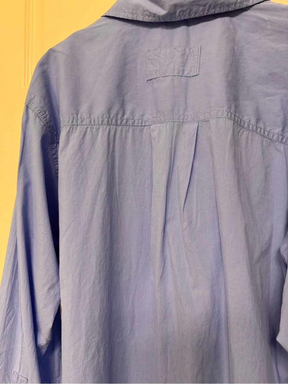 Free People Periwinkle Blue over sized Relaxed Button-Down Shirt - Picture 3 of 5